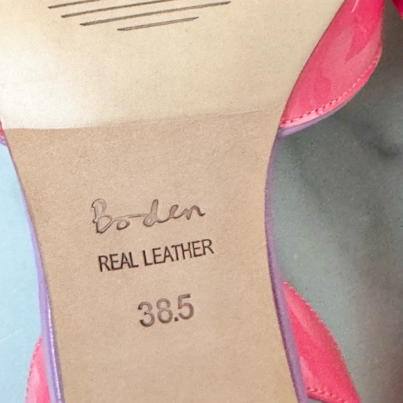 NWOT Boden Pink Slingback Heels with Pointed Toe and Medium Heel - Picture 12 of 12